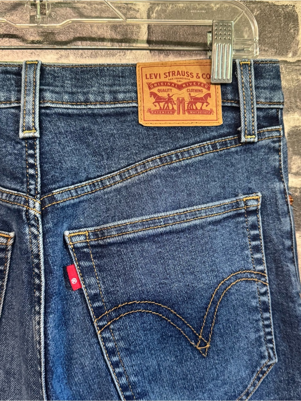 Levi’s ribcage straight leg jeans Dark wash - Picture 8 of 8